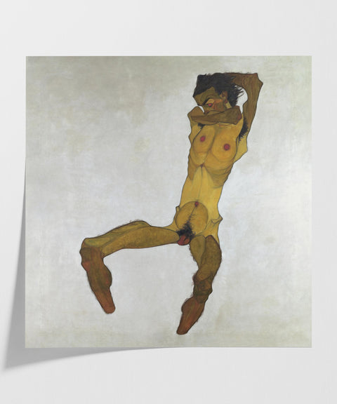 Seated Male Nude